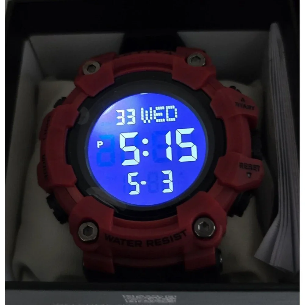 Activa Kadron X Invicta Digital Men's Watch 53mm Red Black ACW1968-006
